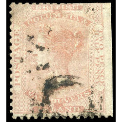 british columbia vancouver island stamp 2a queen victoria 2 d 1860 u f 006