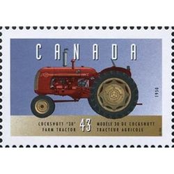 canada stamp 1552a cockshutt 30 farm tractor 1950 43 1995