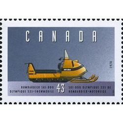 canada stamp 1552b bombardier ski doo olympique 335 snowmobile 1970 43 1995