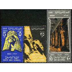 egypt stamp 590 2 historic monuments in nubia 1963