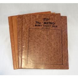 4 used mint sheet file books