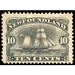 newfoundland stamp 59 schooner 10 1887
