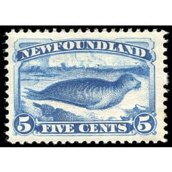 newfoundland stamp 55 harp seal 5 1894