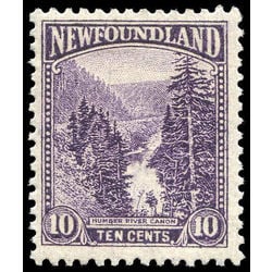 newfoundland stamp 139 humber river canyon 10 1923