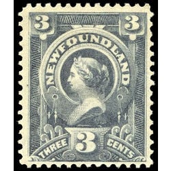 newfoundland stamp 60 queen victoria 3 1890