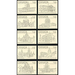 collection of 10 different booklet designs of bk82a