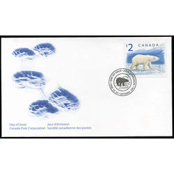 canada stamp 1690 polar bear 2 1998 fdc 003
