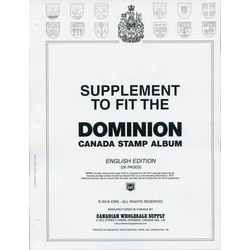 annual supplement for the dominion canada stamp album english version