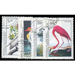 guinea bissau stamp c50 53 exotic birds 1985