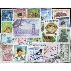 korea south stamp packet
