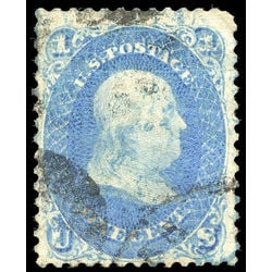 us stamp postage issues 63a franklin 1 1861 u vg 005