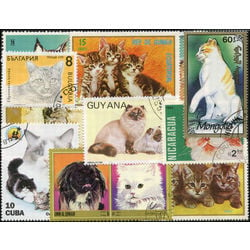 cats on stamps