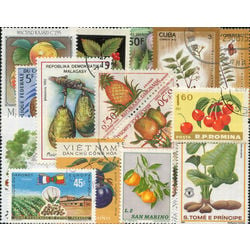 fruits on stamps