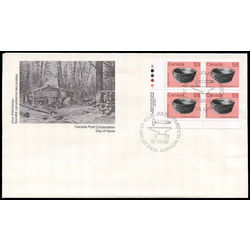 canada stamp 1082 iron kettle 55 1987 fdc 001