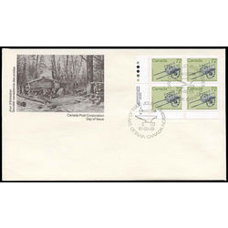 canada stamp 1083 hand drawn cart 72 1987 fdc 001