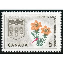canada stamp 425ii saskatchewan prairie lily 5 1966
