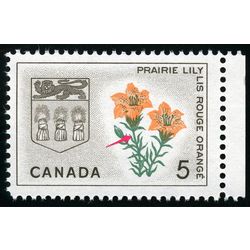 canada stamp 425iv saskatchewan prairie lily 5 1966