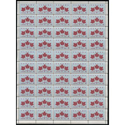 canada stamp 417 maple leaves 5 1964 m pane bl