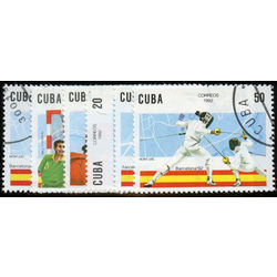 cuba stamp 3382 3387 1992 summer olympics barcelona 1992