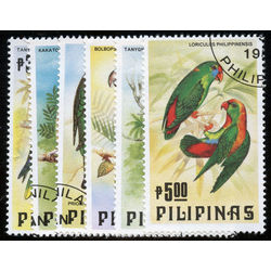 philippines stamp 1655 1660 parrots cockatoo 1984