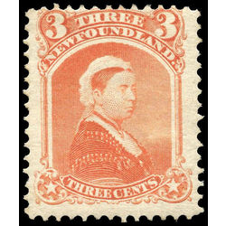 newfoundland stamp 33 queen victoria 3 1870 m fog 012