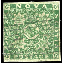 nova scotia stamp 5 pence issue 6d 1857 u vf 008