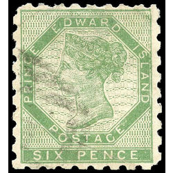 prince edward island stamp 3 queen victoria 6d 1861 u vf 003