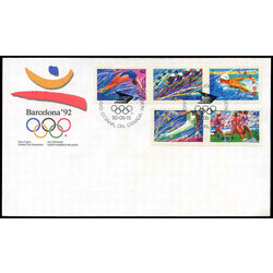 canada stamp 1418a summer olympics 1992 fdc 001
