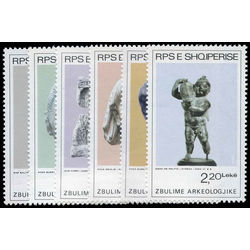albania stamp 2100 2105 archeological discoveries 1984