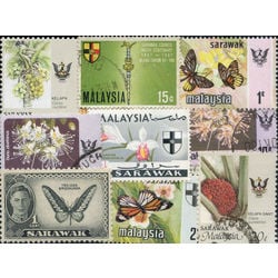 sarawak malay state stamp packet