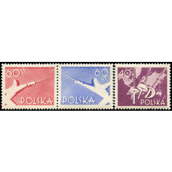 pologne stamp 766 768a world youth fencing championships warsaw 766 768a 1957