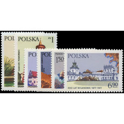poland stamp 2242 2247 architectural landmarks 1977