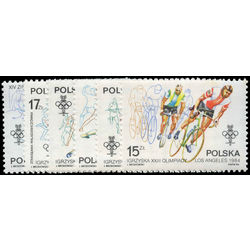 poland stamp 2617 2622 1984 olympics 1984