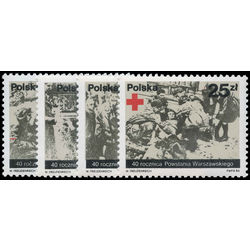 poland stamp 2634 2637 warsaw uprising 40th anniv 1984