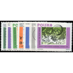 poland stamp 2643 2649 polish aviation 1984