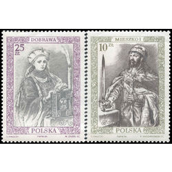 poland stamp 2773 2774 royalty photogravure and engraved 1986