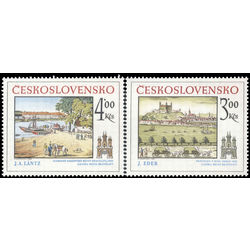 czechoslovakia stamp 2331 2332 bratislava type of 1977 1980