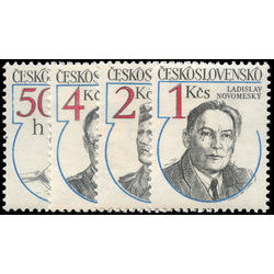 czechoslovakia stamp 2508 2511 resistance heros 1984