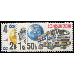 czechoslovakia stamp 2725 2728 paris dakar rally 1989