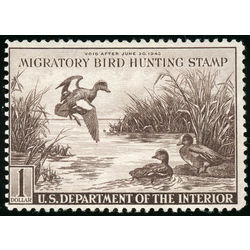 us stamp rw hunting permit rw9 baldpates 1 1942