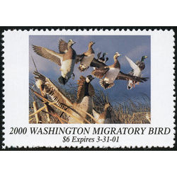 us stamp rw hunting permit rw wa16 washington canada geese mallard widgeon 6 2000