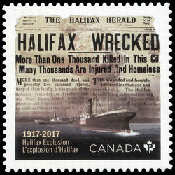 canada stamp 3050 halifax explosion 2017