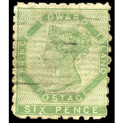 prince edward island stamp 3 queen victoria 6d 1861 u f 004