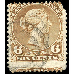 canada stamp 27a queen victoria 6 1868 u vg 003