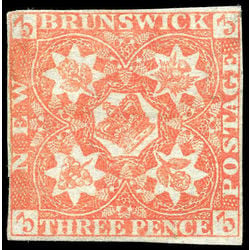 new brunswick stamp 1a pence issue 3d 1851