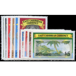 st vincent stamp 1069 85 various eastern caribbean currency 1987