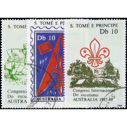 sao tome principe stamp 846a c scouting 1988