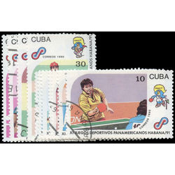 cuba stamp 3274 3283 11th pan american games havana 1990