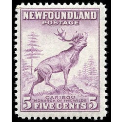 newfoundland stamp 257vi caribou 5 1941