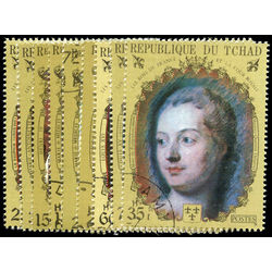 chad stamp 233 portraits of french royalty 1971